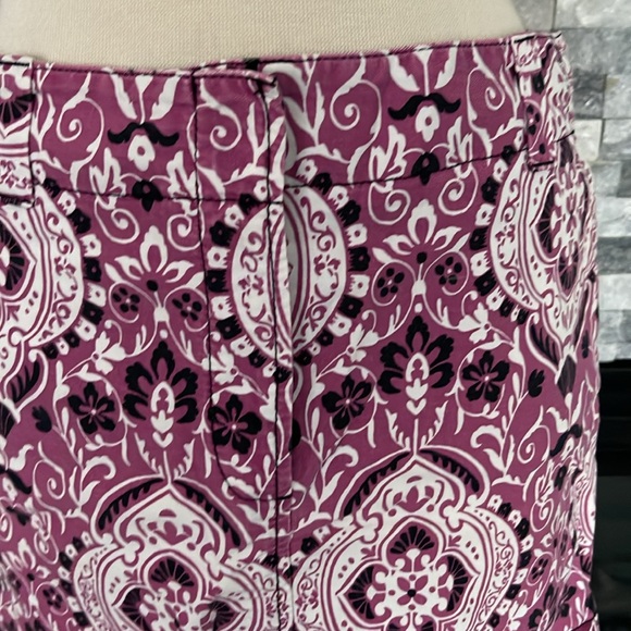 Ann Taylor Loft Size 6 Pink Floral Mini Skirt - Picture 4 of 8